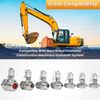 JIC37 Hydraulic Swivel Run Tees Hydraulic Tee Connector Tester Tee Coupling Set