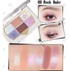 Flower Nose Cherry Love Retro Magnetic Eyeshadow Palette Powder (03RockBaby)