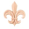 Box of 10- Fleur de lis Pressed Appliques