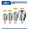 LABEAR 1/4"DR x M5–M12 Interchangeable Adjustable Tap Chuck Adaptor – Heavy-Duty Tap Socket for Hand Tapping