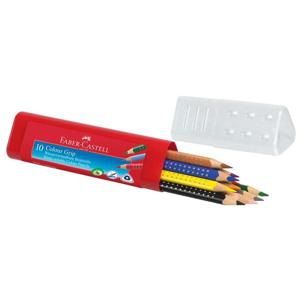 Faber-Castell 112411 "Colour GRIP 10-Parts Crayon Set