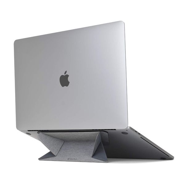 MOBO Laptop Stand Folding Stick-on Macbook Pro and More Fits Laptop 11.6-15.6 Inch ORIGAMI STAND Light Gray AM-OSLT-LG