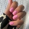 24pcs Short Square False Nails Pink Stick on Nails Press on Nails Removable Glue-on Nails Fake Nails Women Girls Nail Art Accessories