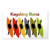 CafePress Kayaking Nurse Rectangle Bumper Sticker Car Decal