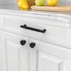 Asidrama 10 Pack Matte Black Kitchen Cabinet Knobs Knurled Cabinet Hardware Zinc Knobs for Dresser Drawers