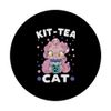 Boba Tea Cat Kit-tea Cat Bubble Milk Tea PopSockets Swappable PopGrip