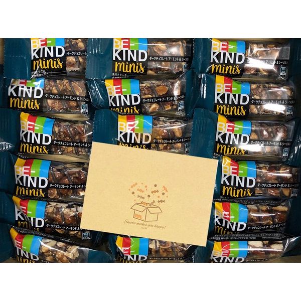 BE-KIND minis Healthy Nut Bars 18 Candy Box (Dark Chocolate, Almond & Sea Salt) (Share Pack of 18)