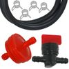 SPARES2GO Universal 60cm Fuel Inline Pipe Tank Connection Kit for Lawnmower Engine