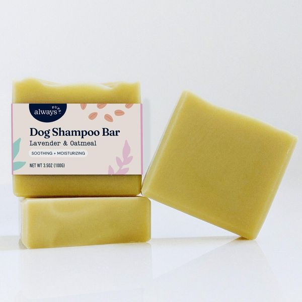 Dog Shampoo Bar with Oatmeal & Lavender | Natural Dog Soap for Dry Itchy Skin