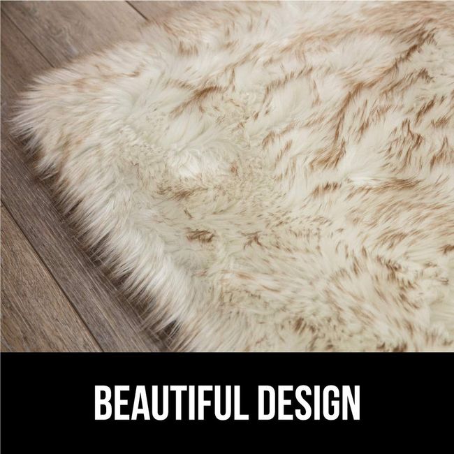 Gorilla Grip Thick Fluffy Faux Fur Washable Rug, Shag Carpet Rugs