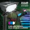 Bell + Howell Bionic Color Burst Solar Powered Waterproof Pathway Lights- 4 Pack