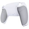 eXtremeRate White Performance Rubberized Grip Custom Back Bottom Shell Compatible with ps5 Controller, Replacement Back Shell Cover Compatible with ps5 Controller