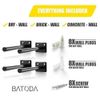 NIB ~ JXYY 6" Floating Shelf Bracket (4 pcs) – Black