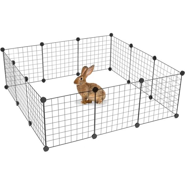 Pet Playpen, Foldable Metal Exercise Pen | Small Animal Cage Indoor/Outdoor Meta