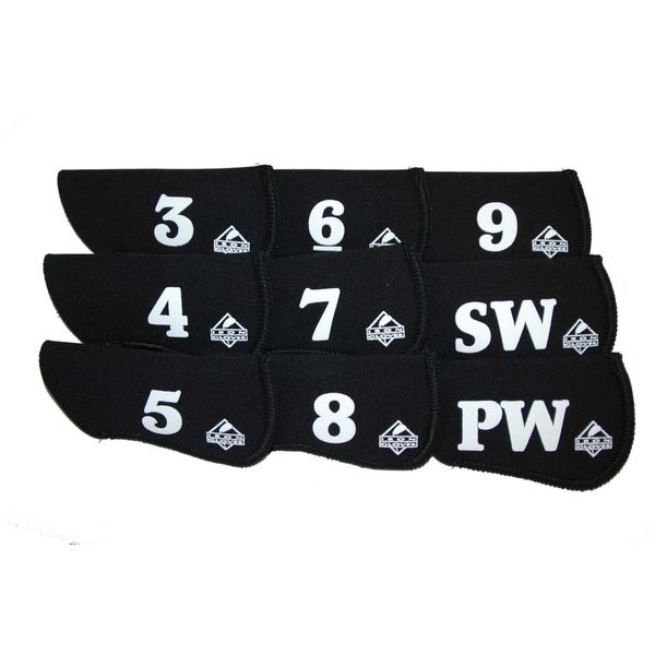 Iron Gloves 3-SW Neoprene Iron Covers (Black, Set of 9)