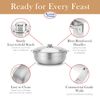 Aramco Alpine Gourmet Caldero, 13-Quart, Silver