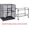 64" X-LARGE Wrought Iron Flight Canary Aviary Bird Cage Removable Rolling Stand