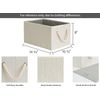 Large Storage Baskets for Organizing, Foldable Storage Baskets for Shelves, Fabr