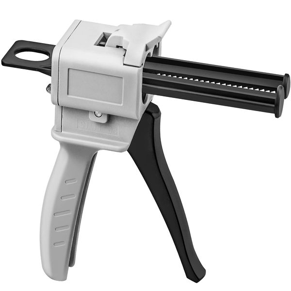 Wandefol Dispenser Gun, 50ml AB Epoxy Glue Gun, Propagation Handle Applicator for Mixing 1:1/2:1 AB Glue, Gun Dispenser for 50ml Epoxy Cartridge, AB Plastic Tube, Glue Guns