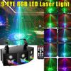 Stage Lighting 9-EYE Laser Light DMX Scan Projector Strobe Disco Lights W/Remote