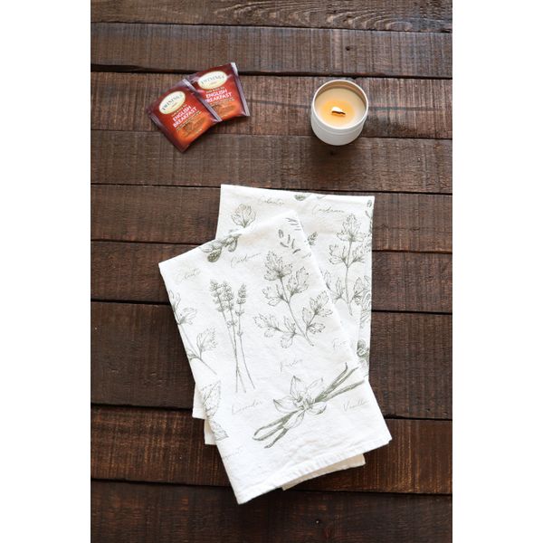 Kitchen Herbs Tea Towel - one only