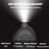 Daemson Mini LED Keychain Flashlight, Ultra Bright Tiny Flashlight, Small Keychain Flashlight White Light, Micro Pocket Key Ring LED Flashlight for Emergency Lighting - Multicolor Shell (8PCS)