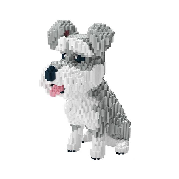 BDYDT Dog Schnauzer Micro Building Blocks Set（2817PCS） Gift for Adults and Kids