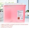 McKesson Prevent Sharps Container for Home Use, 5 Quart - for Biohazard Infectious Waste, Needle and Syringe Disposal - Translucent, Touchless Lid - Red, 1 Count