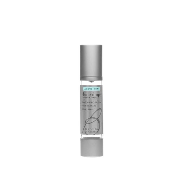Brocato Shine Drops Smoothing Serum: Liquid Smoother and Shine Enhancer for Dry, Damaged Hair and Skin - Anti Frizz Control and Radiant Gloss Amplifier Serums with Organic Jojoba Oil - 1.0 Oz
