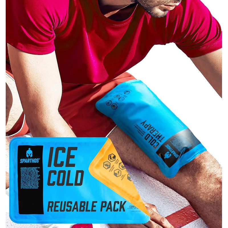 Sparthos Ice Packs for Injuries - Reusable Soft Gel Hot Cold Icepack ...