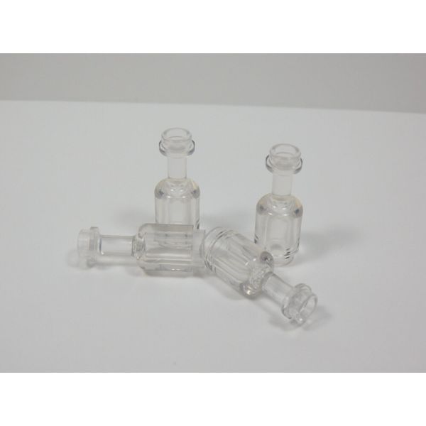 LEGO Lot of 4 Trans Clear Wine Bottle Accessory Minifig E2