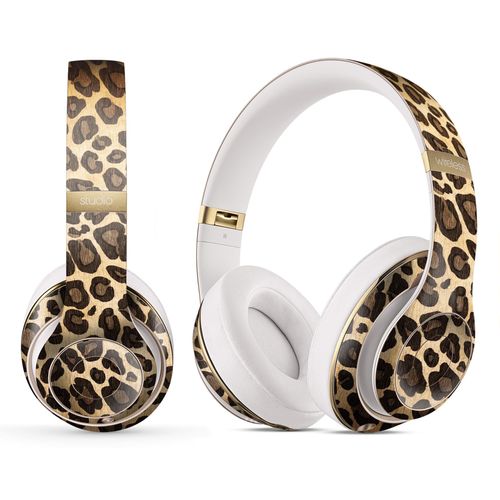 DesignSkinz - Compatible with Beats Studio Pro - Skin Decal Protective Scratch Resistant Vinyl Wrap - Vibrant Leopard Print V23