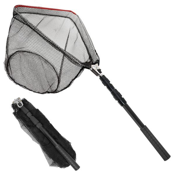 SANLIKE Tamo Net, Ball Net, Landing Net, Foldable, Scissor Net, Fishing Net, Extendable, Adjustable Fishing Net, Lightweight, Anti-Rust Material, Multi-functional Tool, Portable, Convenient, Suitable for Freshwater and Saltwater (1 SS)