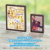 Wooden Puzzle Frame (4 x 5.8 inches) Interior Standing Frame Brown Panel Frame Brown