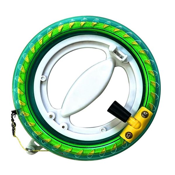 Touch the sky Kite Round Wire Wheel, Outdoor Kite Accessories, Wheel Diameter 14cm, Line Length 80m. Perfect Structural, Easy to Grasp and Control The Kite Flight, Suitable for Beginners.(Green)