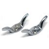 fiXte 2 x Polished Chrome Cleat Hooks 50mm