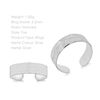 Tuscany Silver Women's Sterling Silver Plated Open Toe Adjustable Ring