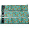 Keibfit Pizza/Teal Pattern Glute Resistance Bands Kit Booty Bands Set Workout