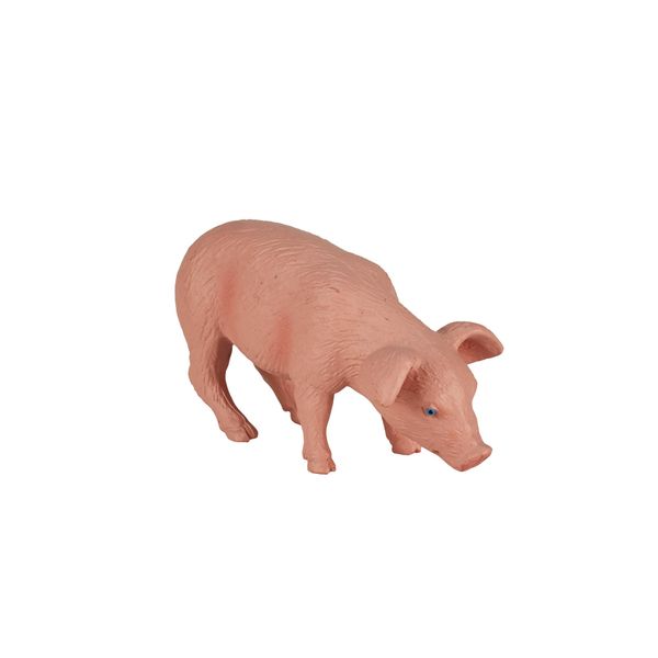 MOJO Pig Grazing Realistic Farm Animal Hand Painted Toy Figurine