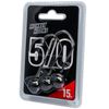 Monkey Lures Hook - 3 Jigköpfe, Größe/Gewicht/Farbe:Gr. 5/0 / 15g / Schwarz