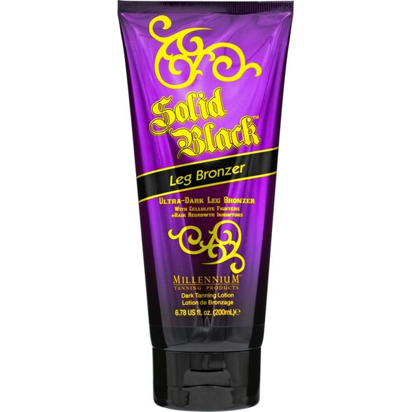 Millennium  Tanning SOLID BLACK LEG BRONZER Ultra Dark Tanning Bed Lotion 7 oz