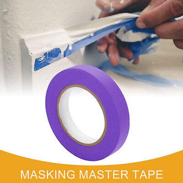 1pc 0.8 Inches x 60.1 Yards Painters Tape Masking Tape DIY No Residue Purple