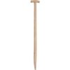 EDE Spade Handle Ash 950/41 mm - Ideal Gardener's Spade Handle Comfort - Untreated Ash Wood - Double Steam Bent - Fine Polished - With T-Handle and Cut