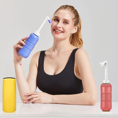 2PCS Perineal Bottle for Postpartum Care - Portable Bidet with Angled Spout for Post Partum Pain Relief. Postpartum Essentials with Storage Bag