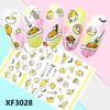 Nail Art 3D Decal Stickers funny egg XF3028