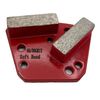 6 Pack Trapezoidal Grinding Disc Pads For Concrete Grinders Soft Bond 60 Grit