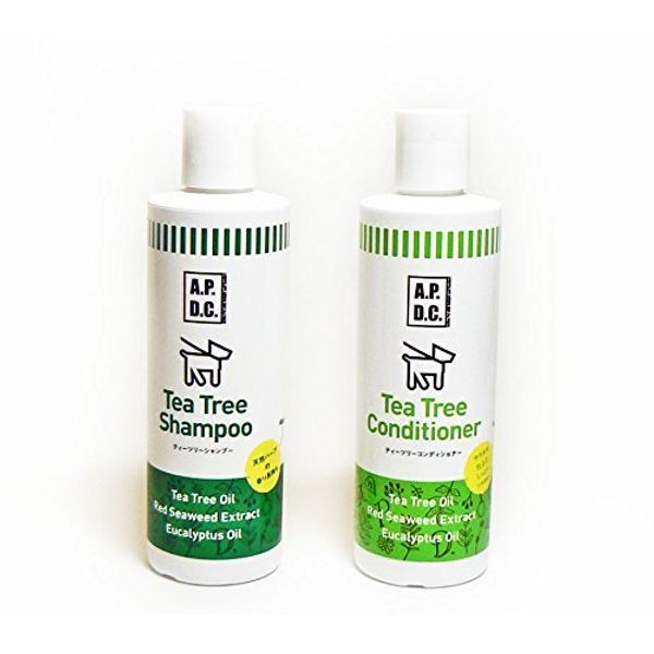 A.P.D.C. Tea Tree Shampoo & Conditioner Set, 8.5 fl oz (250 ml)