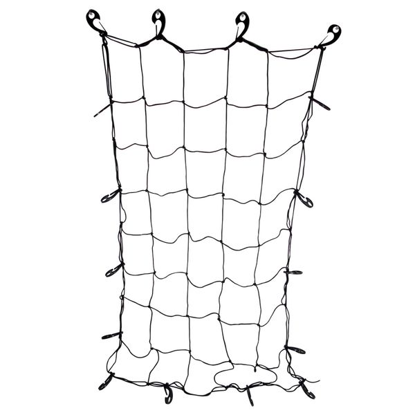 SE BCN46 4' x 6' Black Cargo Net with 16 Hooks