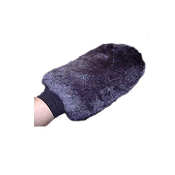 Engel Sheepskin Grooming Mitt (Charcoal Gray)