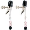 Spartacus Beaded Nipple Clamps with Adjustable Broad Tip, Pink